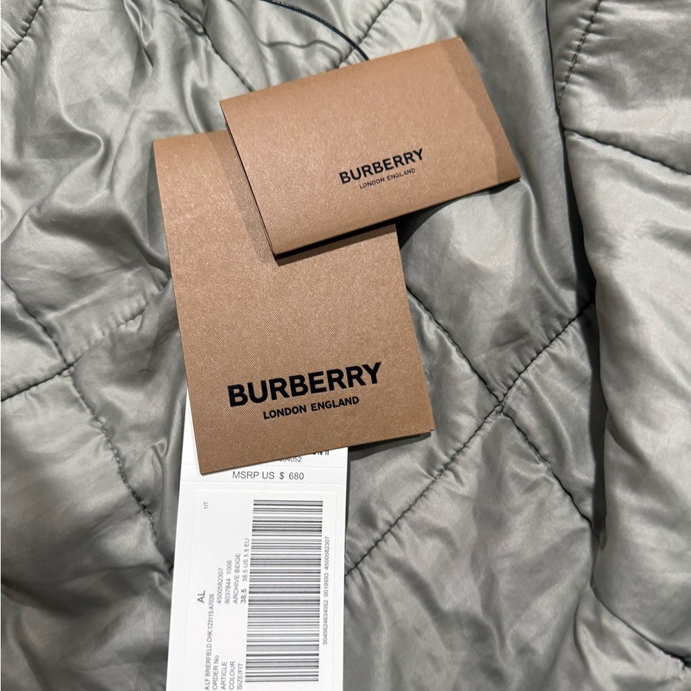 Burberry Checkered Wedges in Brown and Cream - Picture 10 of 16